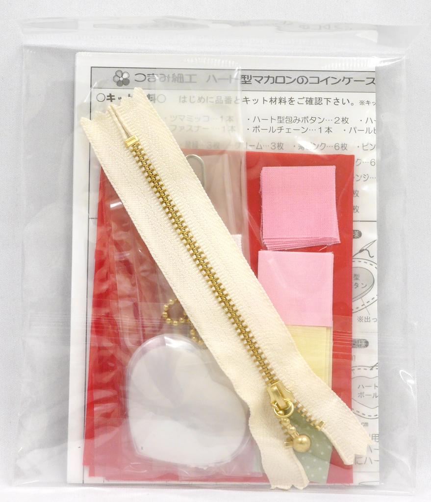 Набор для рукоделия Панами Цумами Канзаши Макаронница в форме сердца, Клубника, CO-24