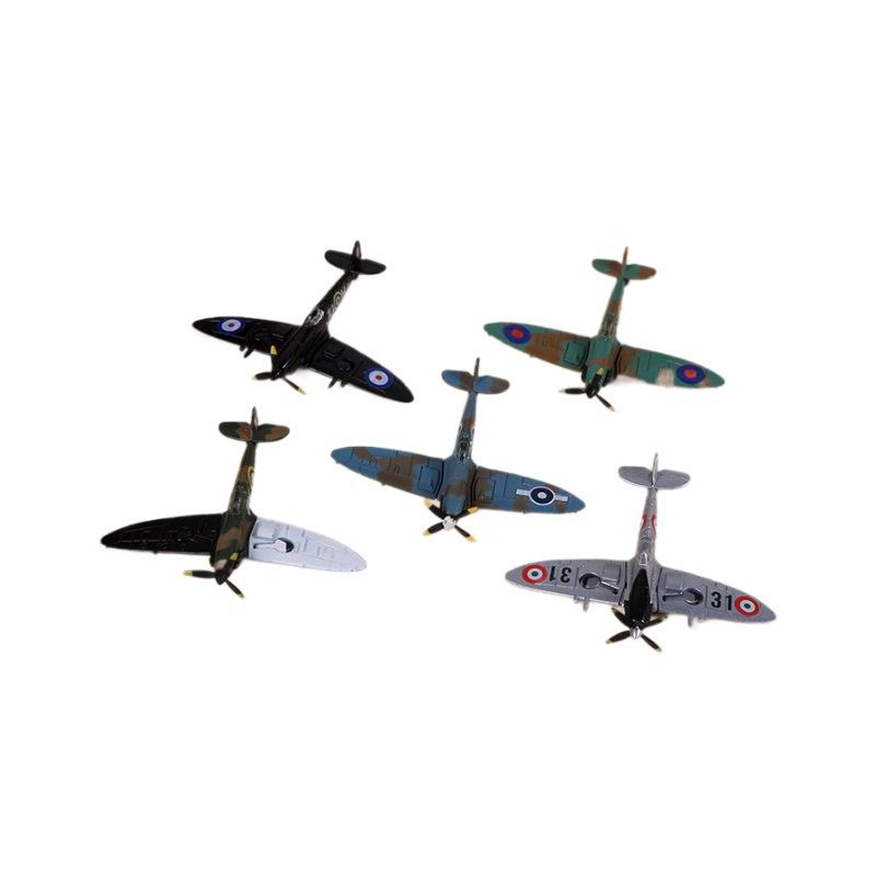 Doll House Mini Alloy Assembly Airplane Model Photo Scene Decoration Assembly Toys