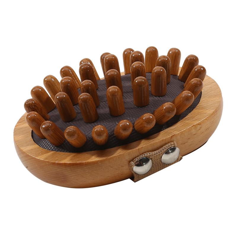 1 шт. Деревянная воздушная подушка для постукивания по меридианам тела, массажная щетка для ухода за здоровьем, расческа для волос, расческа для ухода за кожей головы и волосами