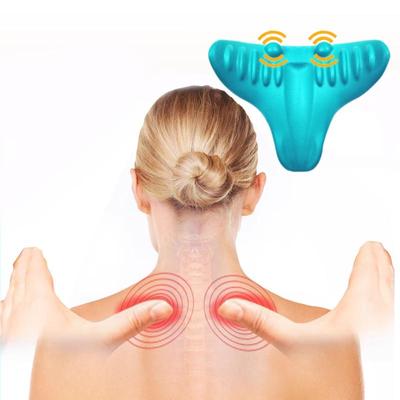 Массажер для шеи Коррекция вытяжения шеи и плеч Гравитационный акупрессурный массаж Облегчение боли в шейном отделе позвоночника Подушка для массажа шеи