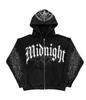 European and American popular zipper sweater, new retro butterfly hoodie men's and women's coat top