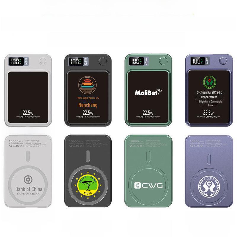 Ультратонкий внешний аккумулятор 10000 мАч с быстрой зарядкой PD 22,5 Вт и магнитной беспроводной зарядкой