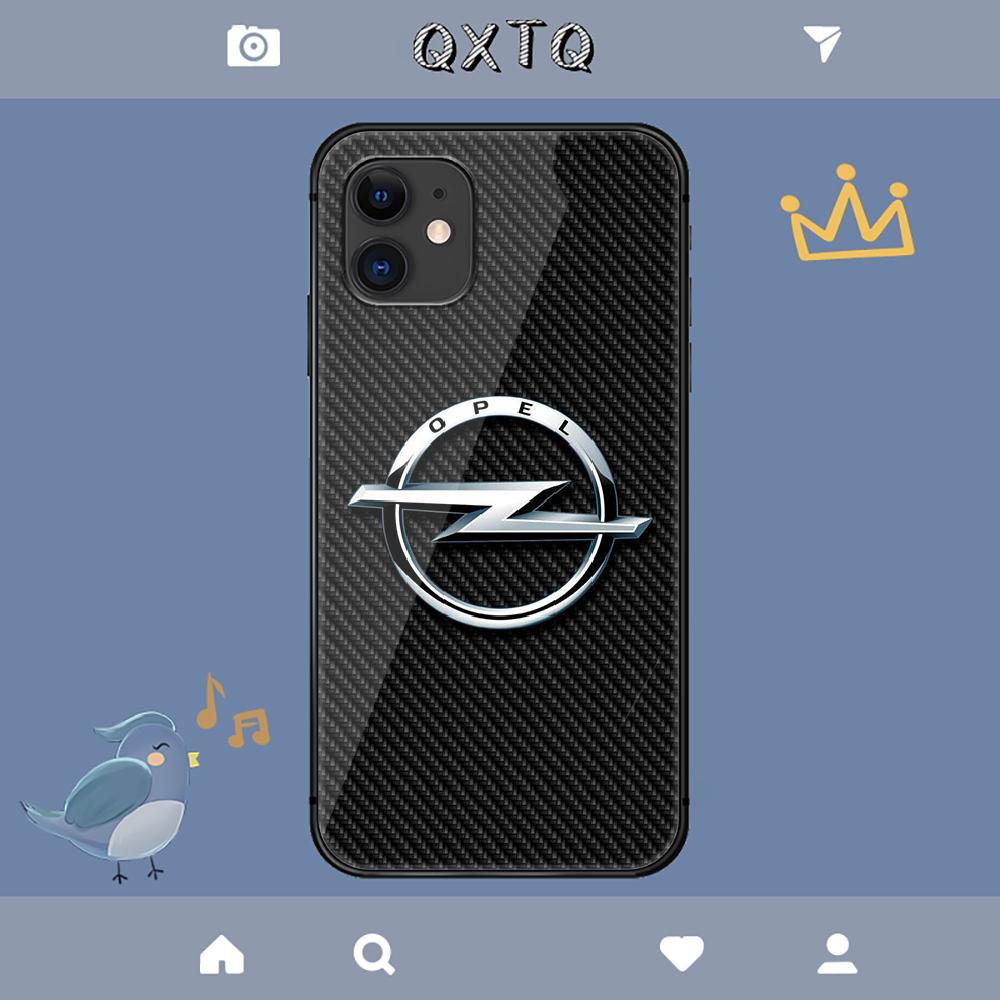 Чехол OPELs для спортивного автомобиля для iPhone Samsung Galaxy Redmi Note S 17 16 15 14 13 20 24 25 54 Pro Max Ultra Fe Чехол из закаленного стекла
