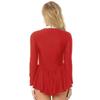 Women's Party Hostess Costume S-XXL: Stylish Contrast Tuxedo Dress Featuring Bow Buttons and Long Sleeve Ruffle Cuffs