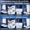 Подставка для охлаждения и зарядки консоли PS5/Slim/Pro с двухфункциональным вентилятором