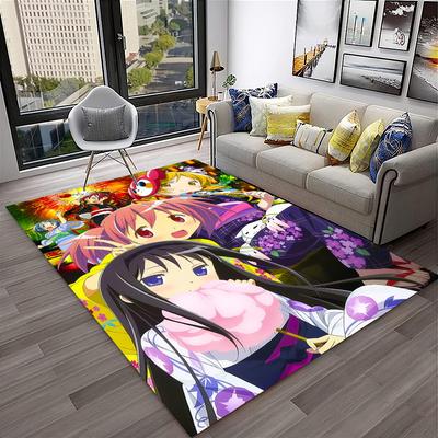 3D Мультяшный Ковер Puella Magi Madoka Magica для Дома Гостиной Спальни Дивана, Коврик для Входной Двери, Декор, Детский Ковер, Нескользящий Коврик для Пола