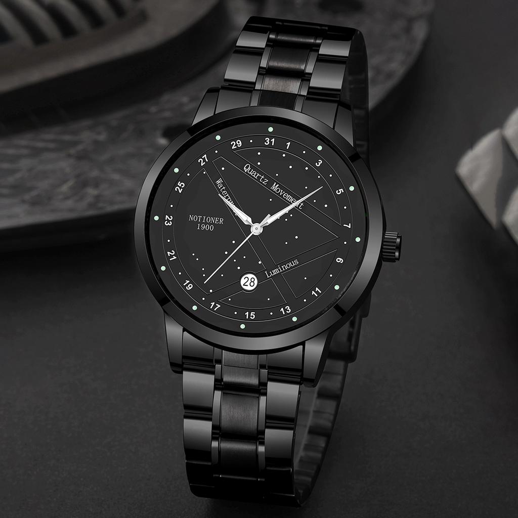 Men's Minimalist Watch Classic Business Watch Large Dial Men's Watch Hands Quartz Men's Watch Round Men's Watch
