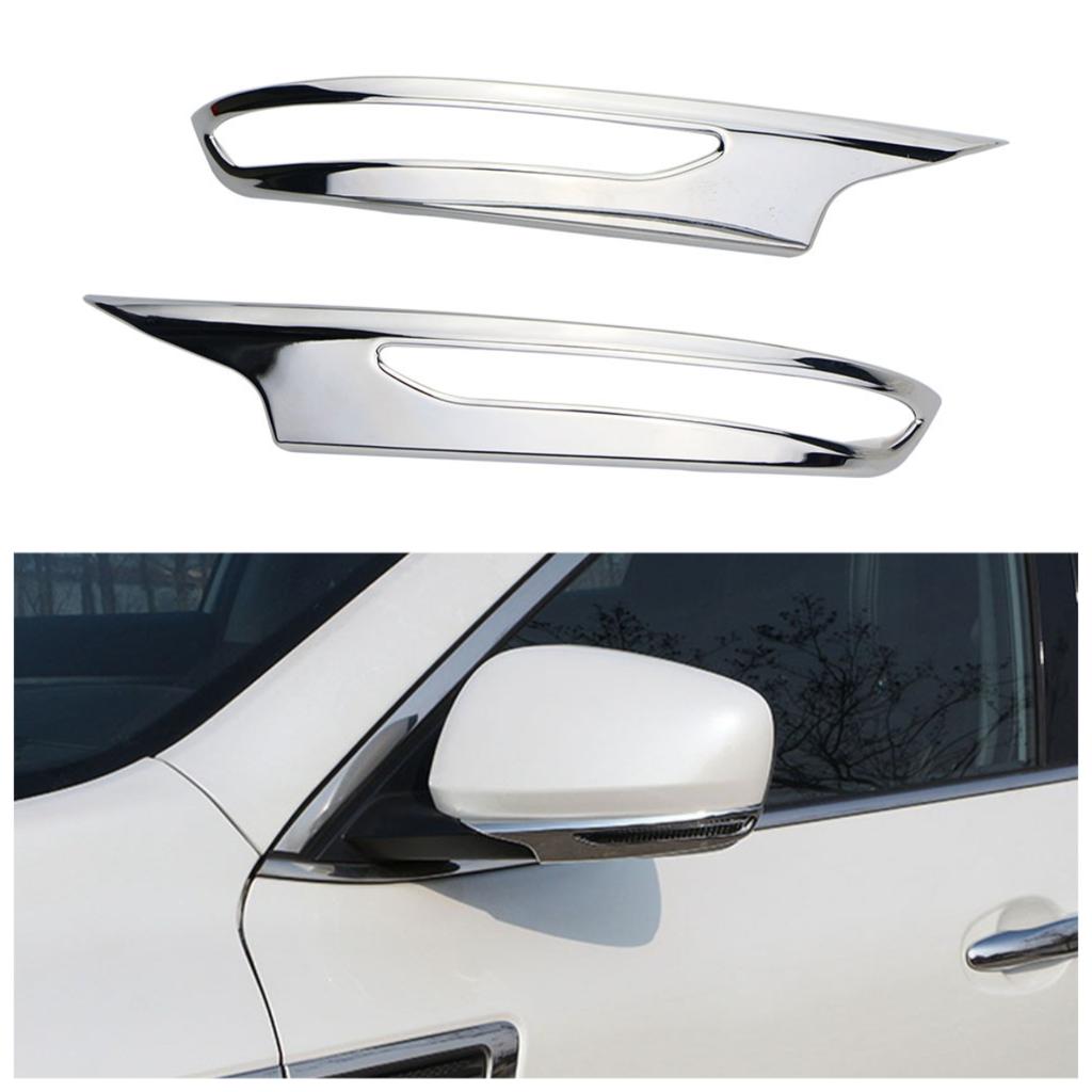 2pcs ABS Chrome Car Rear View Eyebrow Side Mirror Cover Stick Trim Frame Lamp for Renault Koleos 2017 2018 2019 2020 2025 Acc