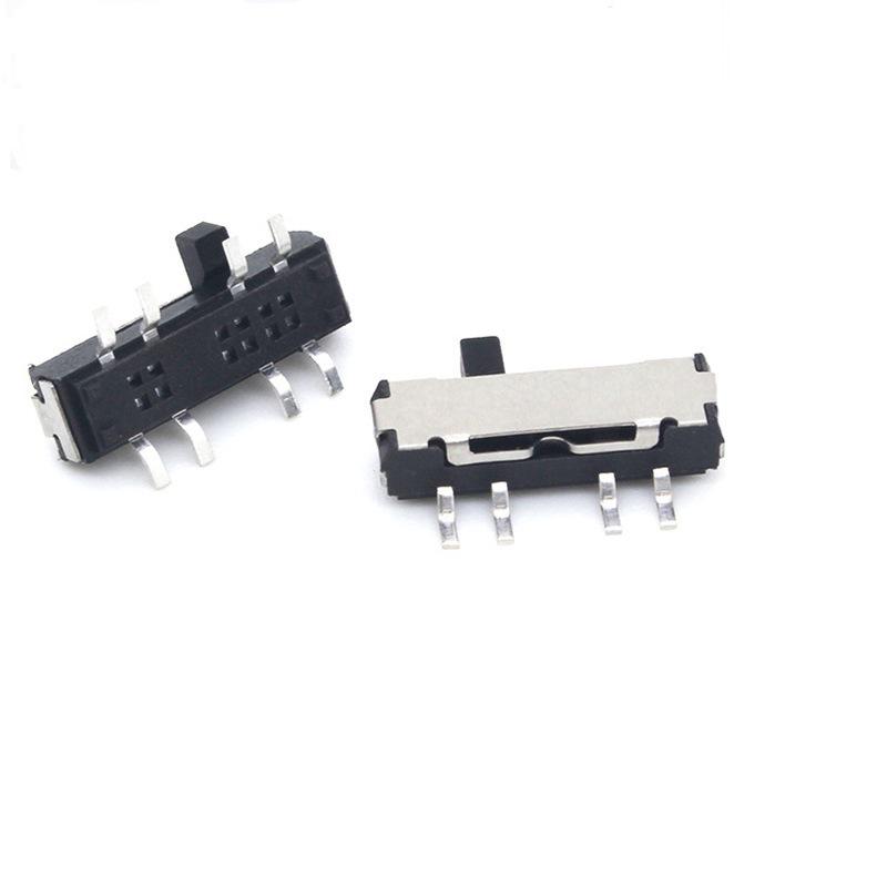 Mini 3-Position High-Temp Vertical SMD Toggle Switch MSS-23D18, 8-Pin