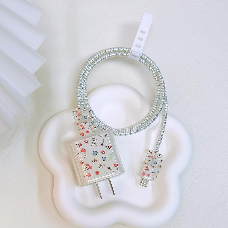 Защита кабеля для передачи данных, спиральная защитная намотка для Apple Iphone 18 Вт 20 Вт, защита для зарядного устройства, силиконовый чехол, предотвращающий поломку