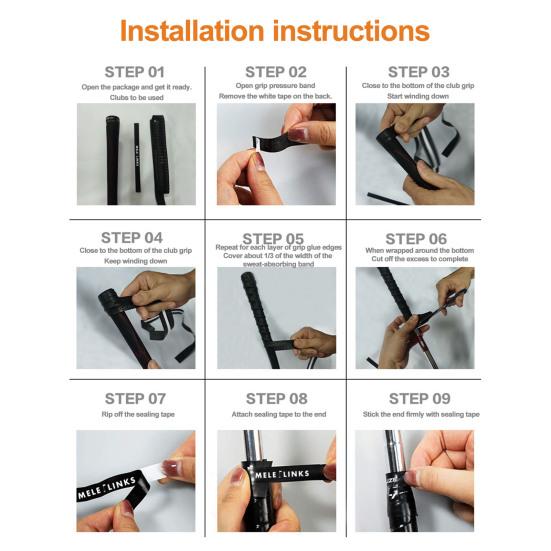 Golf Grip Wrapping Tape Sweat Absorbing Overgrip Tape Convenient Anti-Slip Solution for Golf Club Grip