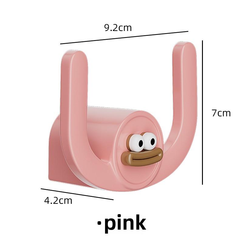 3 шт. мультяшный рот сосиски ванная комната без отверстий настенная стойка для хранения тапочек