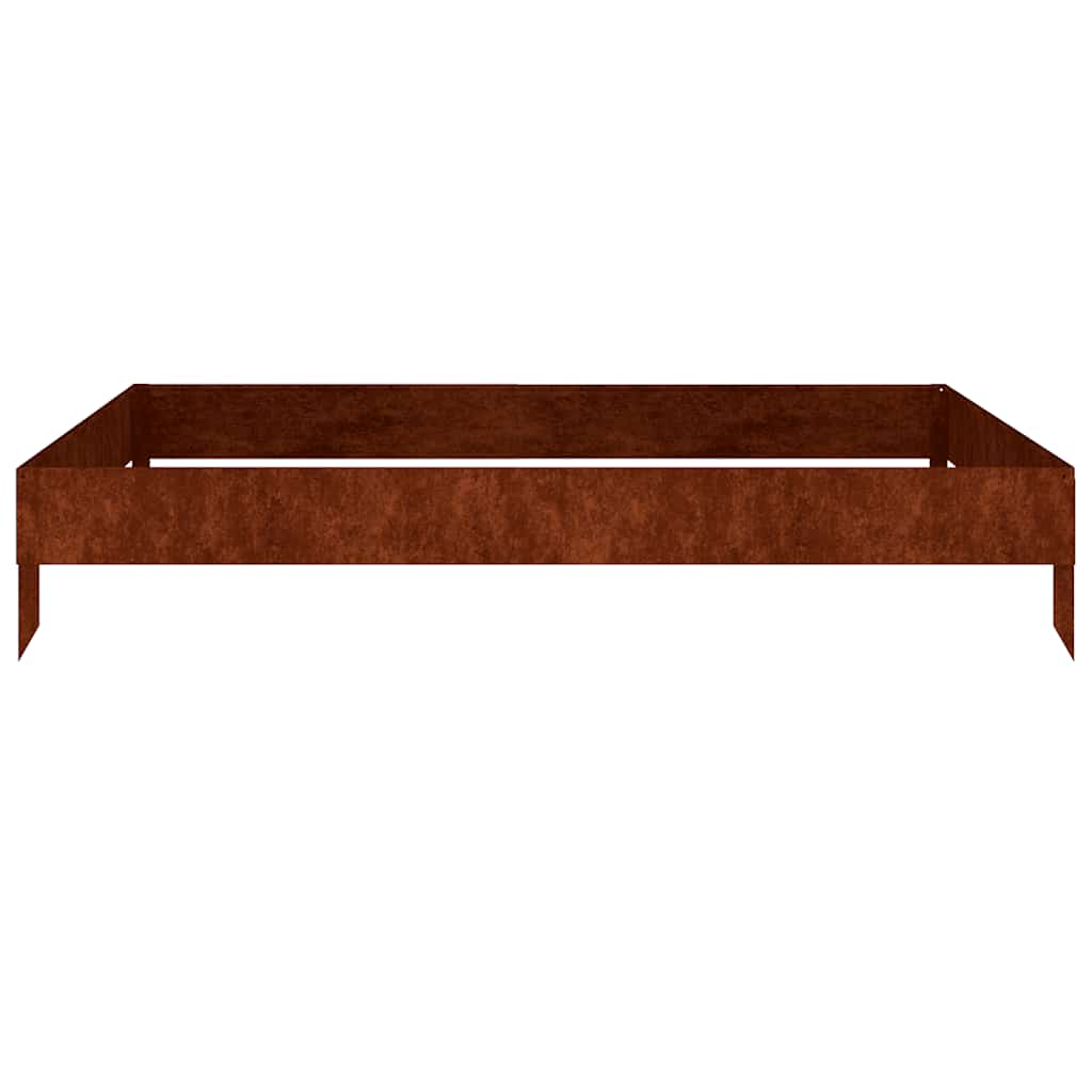 Raised Garden Bed 100 x 100 x 18.5 cm Corten Steel