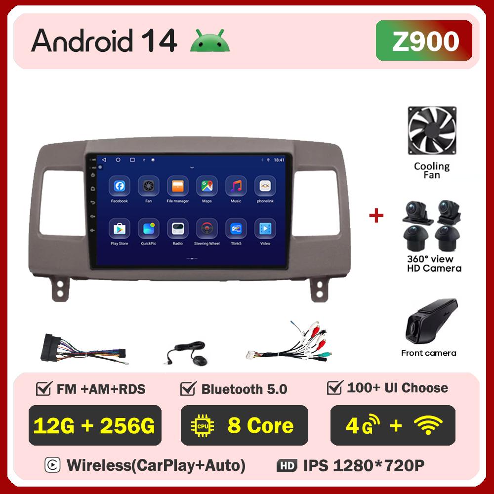 Android 14 для Toyota Mark II 9 X110 2000-2007 автомобильный мультимедийный видеоплеер стерео головное устройство автомагнитола сенсорный экран GPS 5G Wifi