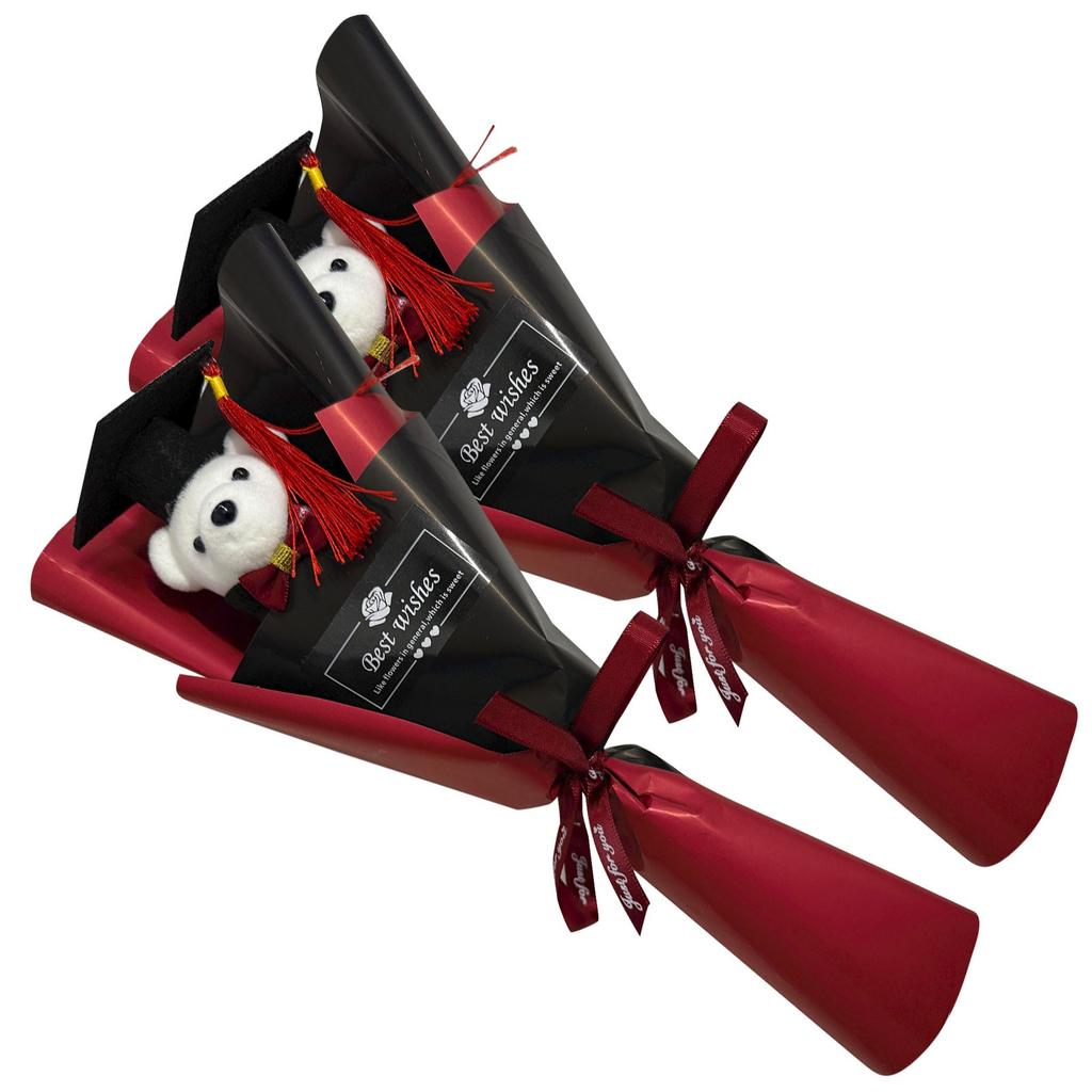 Докторский Бакалавр Выпускной Кукла Букет Выпускной Подсолнух Роза Одиночный Мультяшный Медведь Подарок на День Учителя