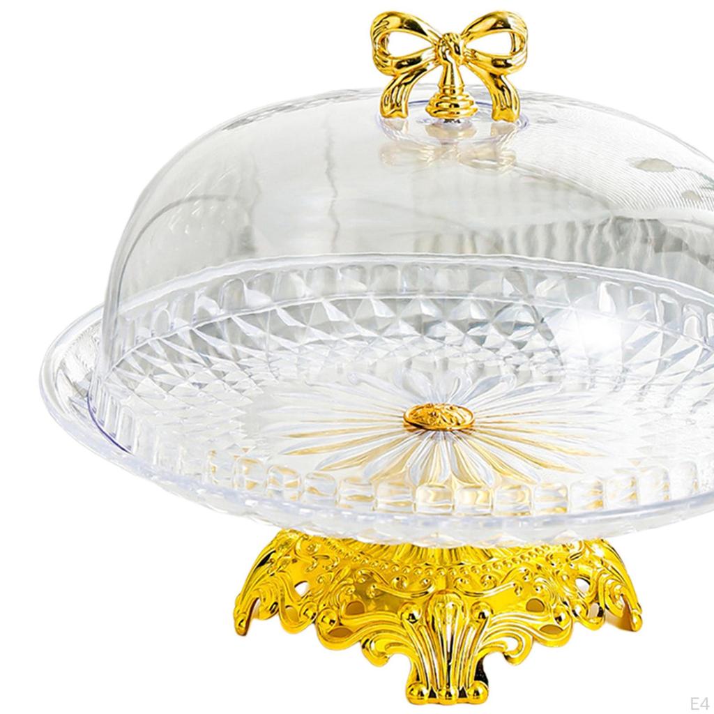 Подставка для торта, десертная тарелка, небьющийся круглый поднос, сервировочное блюдо для закусок и кексов