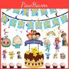 Party Birthday Family Supplies Kids Decor Plate Tablecloth Banner Hat