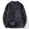 Autumn and Winter Men's Thickened Loose Knitted Sweater Trendy Teen Student Warm Sweater