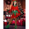 Green & Red Costumes Sets Adults Christmas Dress Fancy Dress Classical Unisex Elf Festive Christmas Fancy Dress Costumes