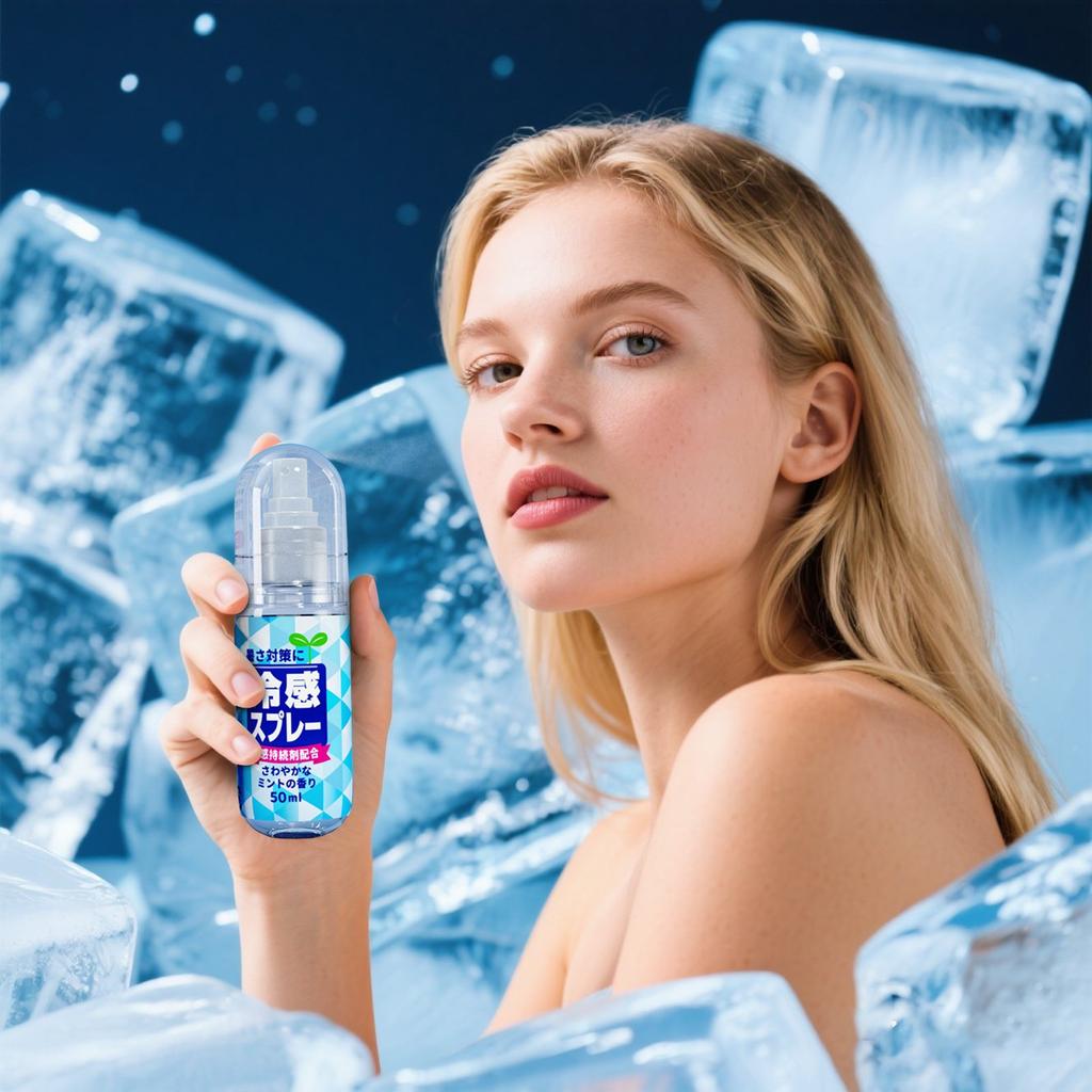 Охлаждающий спрей — это портативный уличный спрей для тела на лето.. Обеспечивает успокаивающее и нелипкое ощущение 50 мл