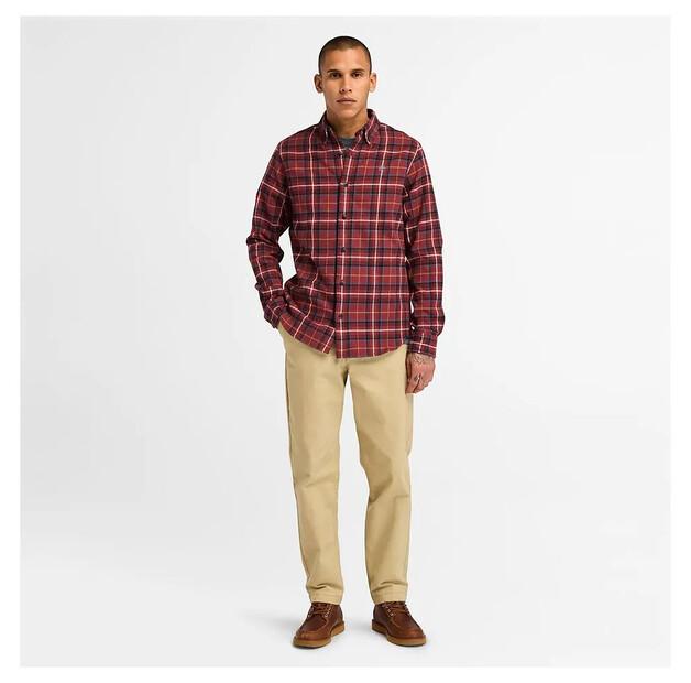 Timberland Midweight Flannel Check Long Sleeve Shirt