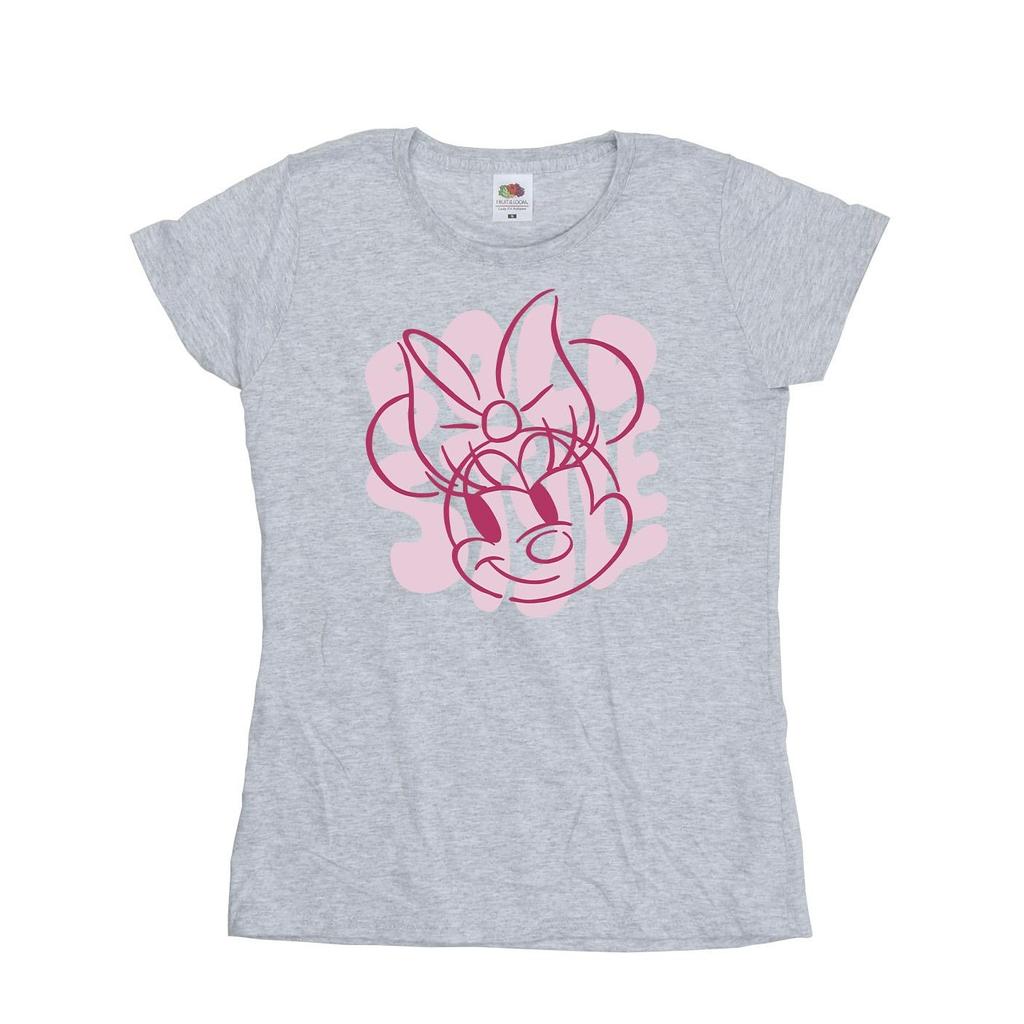 Disney Womens/Ladies Minnie Mouse Bold Style Cotton T-Shirt
