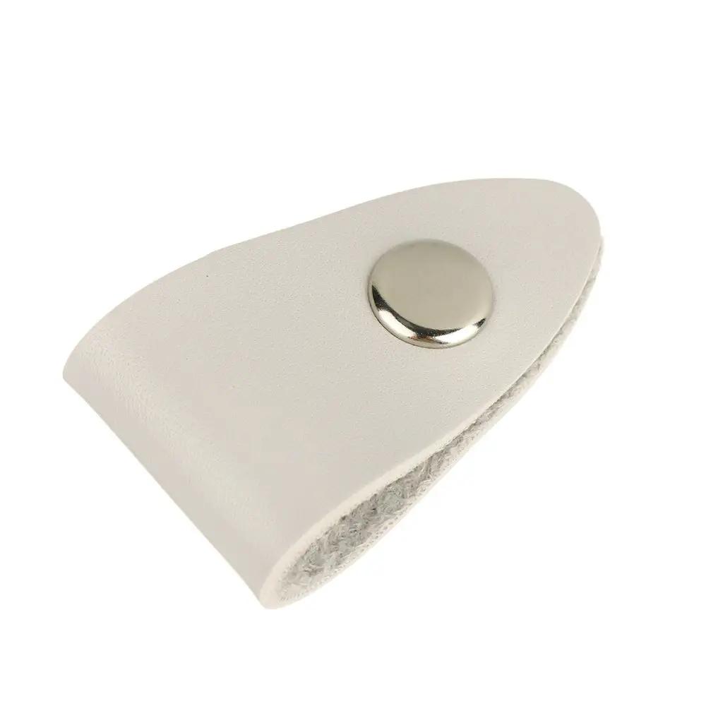 Cable Organizer Leather Wire Binding Data Cable Tie Management Bobbin Winder Marker Holder Tape Lead Straps Cord Holder