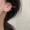 S925 Silver Earrings for Women: Elegant Ear Piercing Studs with Zircon and Diamond Accents, High-End Design