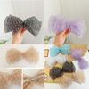 Sequined Clip Bow Barrettes Summer Mesh Flower Hairpin Headdress Head Hair Accessory
