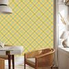 Yellow and blue checkered wallpaper for living room and bedroom 50x1000