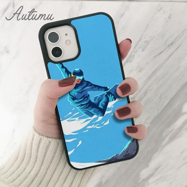 Чехол для телефона Snow Or Die Ski Snowboard для iPhone 11 12 13 14 Pro Max mini XR XS SE 2020 6S 7 8 Plus Samsung Galaxy S21 S22