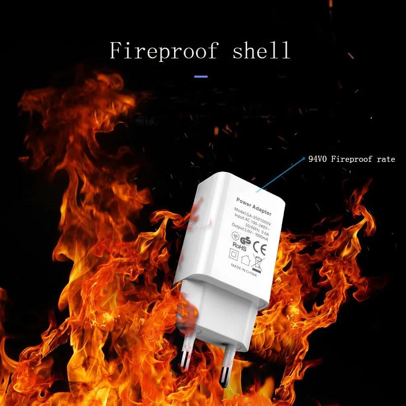 5 В 1 А мини USB настенное зарядное устройство для мобильного телефона зарядное устройство с европейской вилкой дорожное зарядное устройство адаптер для iPhone13 Android xiaomi mi11 mate30