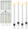 Gradient Brown Taper Candlessticks Long Dinner Table Candle Sticks Home Decor for Wedding Anniversary Birthday Party Set of 4