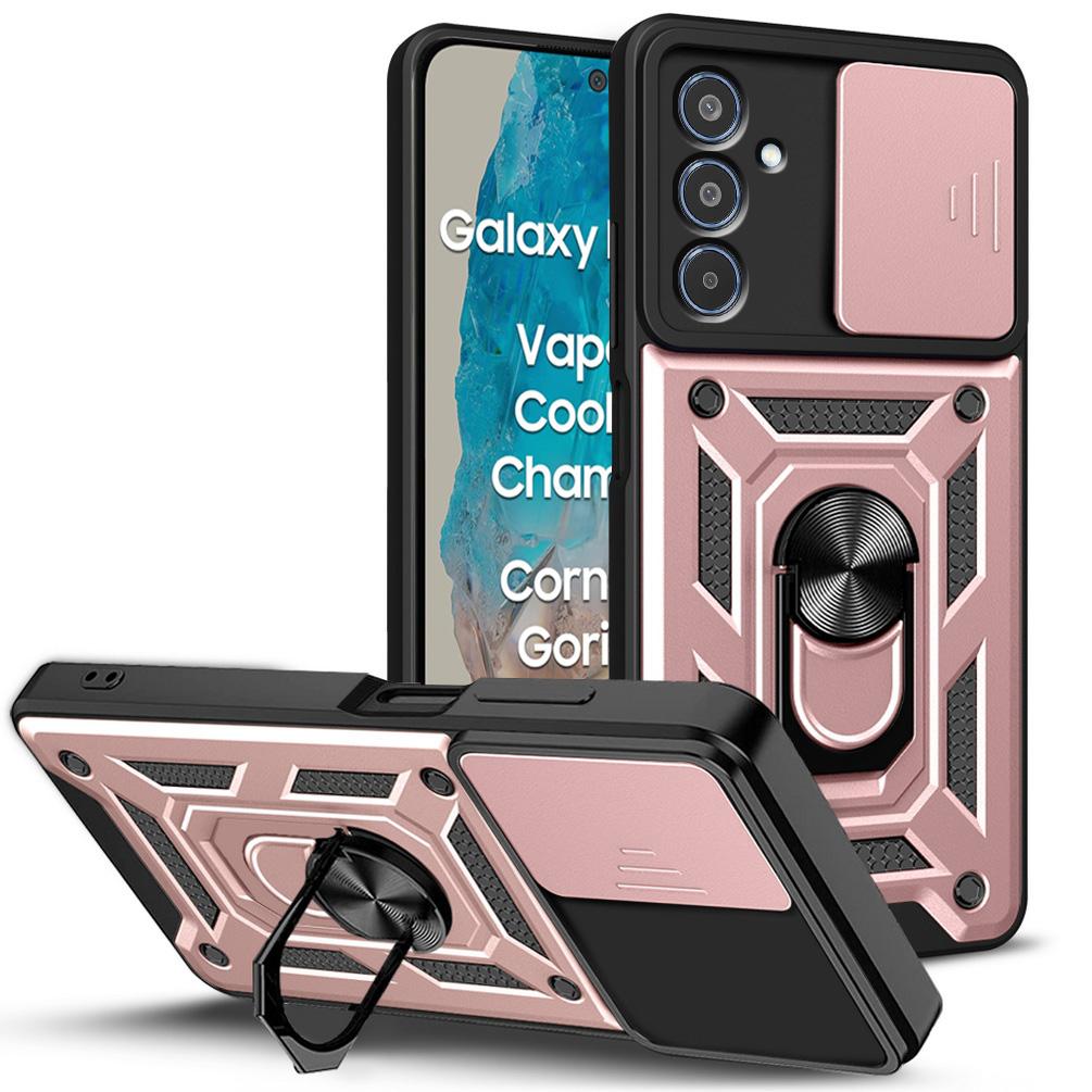 Чехол для защиты камеры Samsung M35 M55 M15 F15 M54 M14 F14 M23 M53 M33 F23 M52 Galaxy A55 A35 A15 A05 Armor Hybrid Ring Cover