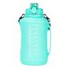 Collapsible 64oz/2L Water Bottle with Handle & Straw Large Capacity Silicone Foldable Water Bottle Sports Water Cup Outdoors