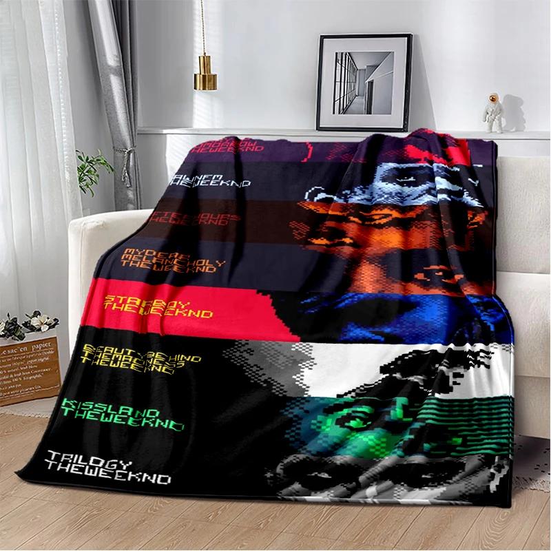 3D THE WEEKND,XO Альтернативный R&B Эйбел Тесфайе Фланелевое одеяло, Мягкое плед для дома Спальни Кровати Дивана Покрытие для путешествий Подарок ребенку
