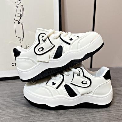 Женские кроссовки для сноуборда, новинка весны, модные универсальные студенческие повседневные маленькие белые туфли на толстой подошве