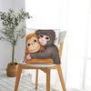 Cute Baby Monkey Named Punch Plush Hugging Pillow Case Print Pillow Cover For Wedding Party Home Decor Funny Pillowcases