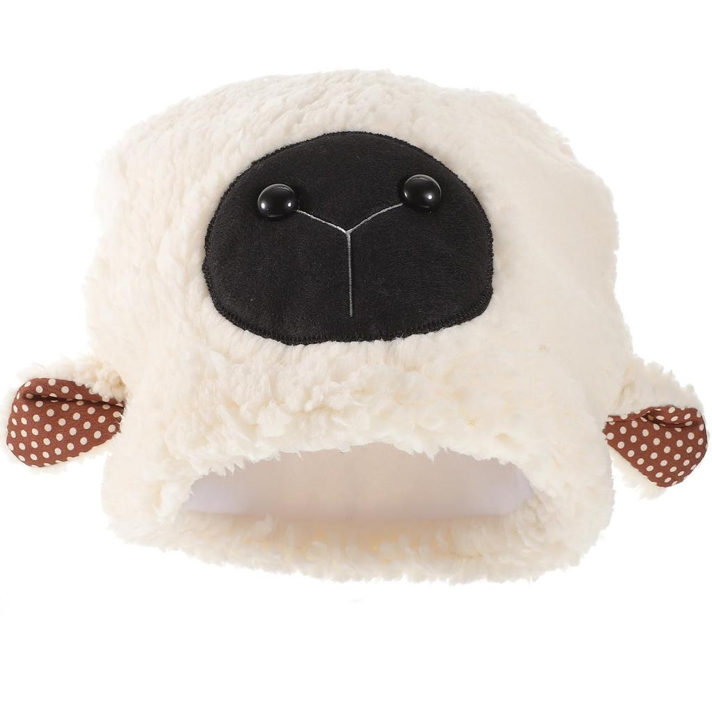 Шапка с овечьими ушками NOLITOY, Головной убор с овечьими ушками, Реквизит для косплея, Пушистая и легкая шапка с овечьими ушками для вечеринок, фотосессий и костюмов овец