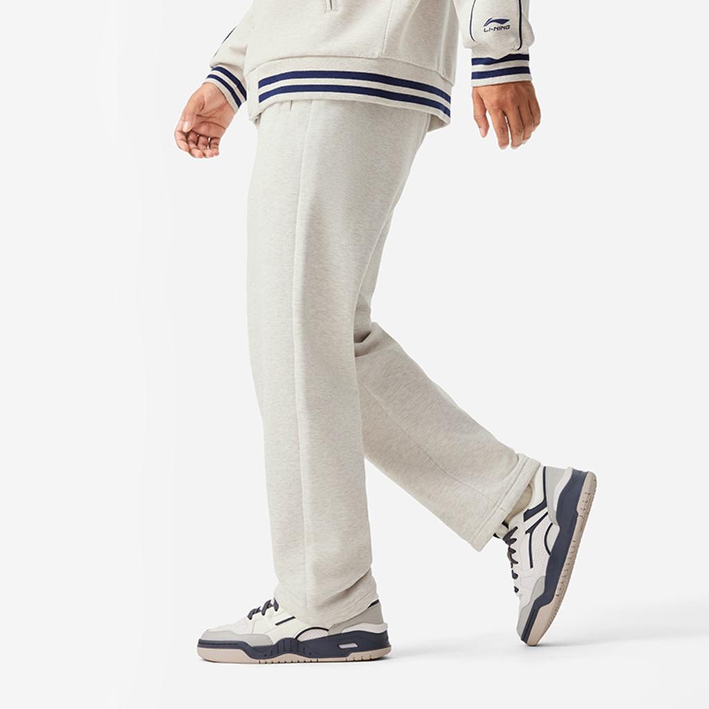 Li Ning Sports Lifestyle Series Флисовые Теплые Свободного Кроя Повседневные Трикотажные Джоггеры с Отстрочкой Мужские Джоггеры AKLVJ31-2