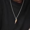 Trendy Lightning Stainless Steel Necklaces for Men,Two Color Lightning Pendant Necklace,Party Hip Hop Jewelry Gifts