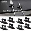 8 шт. автомобильный зажим для шнура, держатель для кабеля, фиксатор для галстука, органайзер, клейкий зажим