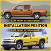 Exterior Door Handle Black For Chevrolet Colorado Front Driver Side 2004-2012 EK