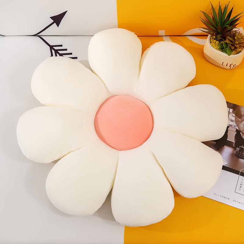 38-75CM Stuffed Eight Petal Flower Plush Pillow Small Daisy Sunflower Sofa Cushion Home Room Decor Girl Stuffed Plush Toys Gifts