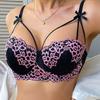 European & American Lace Lingerie: Women's Summer Soft Molded Cup Bow Bra - Light Style