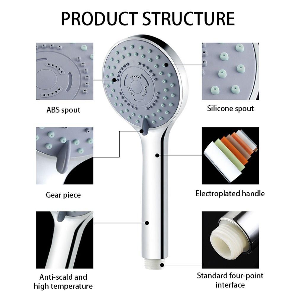 Nozzle Spa Bathroom Filter Hand Held High Pressure Shower Head