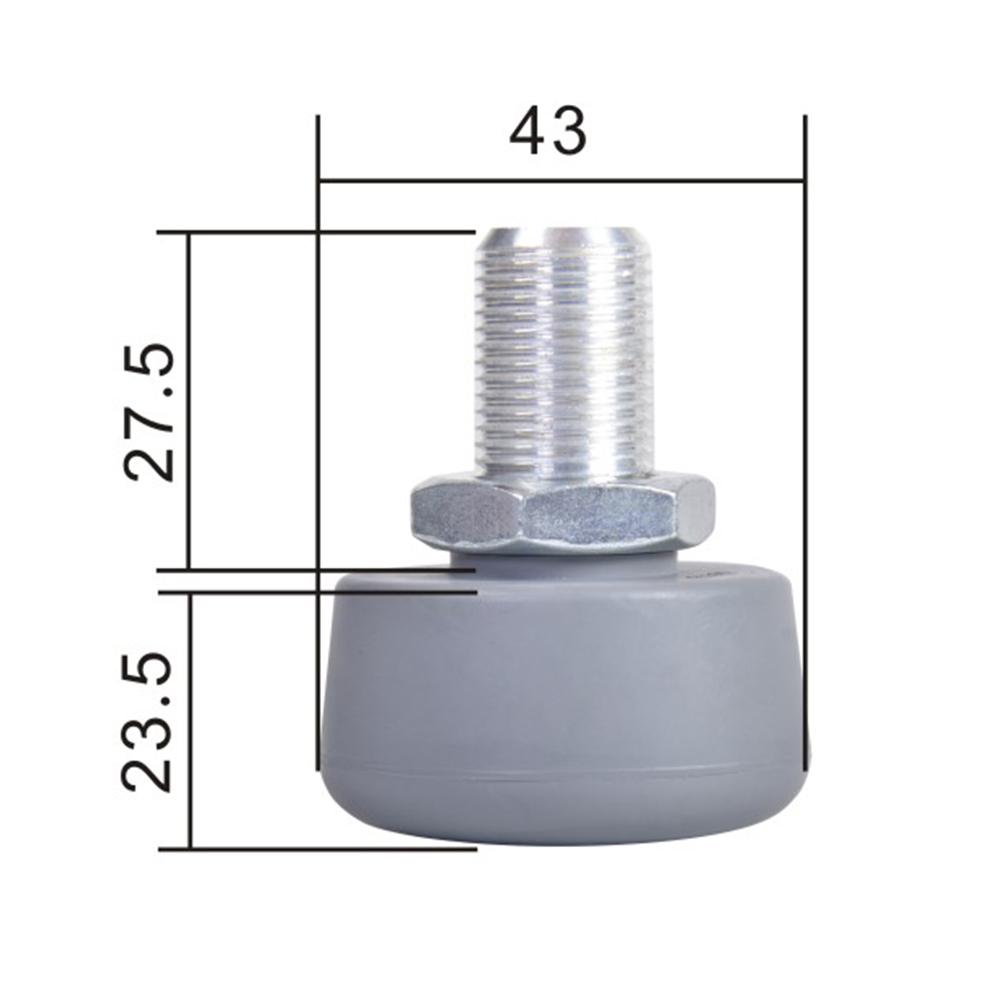 Adjustable Rubber Brake Block Stoppers for Quad Skates, Round Shape Roller Skating Toe Stoppers