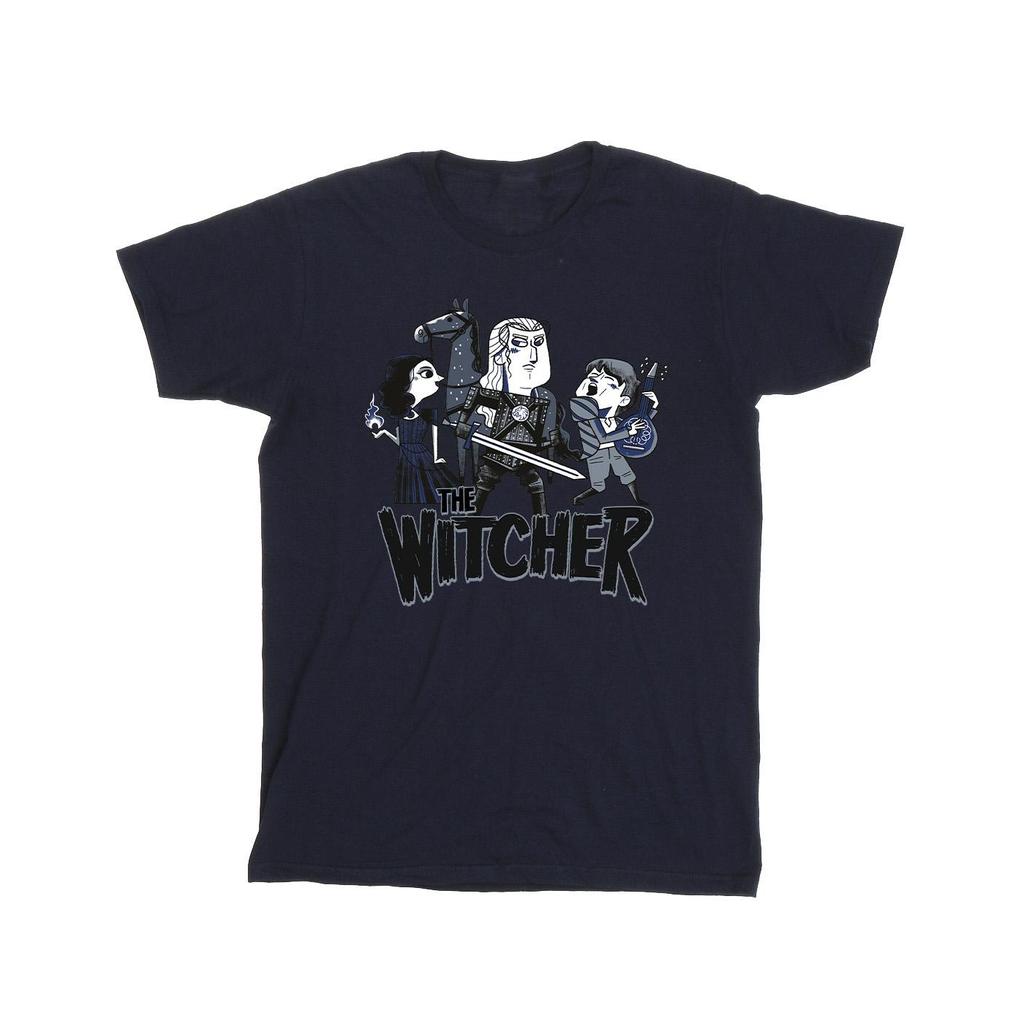 Netflix Mens The Witcher Team Illustrated T-Shirt