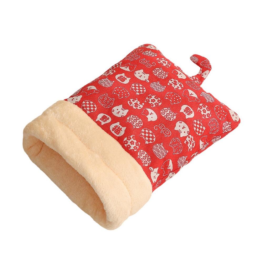 Cute Cat Sleeping Bag Cartoon Thickened Cat Cave Bed Pocket Type Winter Warm Cat Nest Mat Pet Supplies