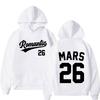 Bruno Mars The Romantic Tour 2026 Print Hoodie Unisex Fashion Winter Sweatshirts Loose Casual Comfort Oversized Pullover